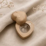 Corazon Relicario De Madera